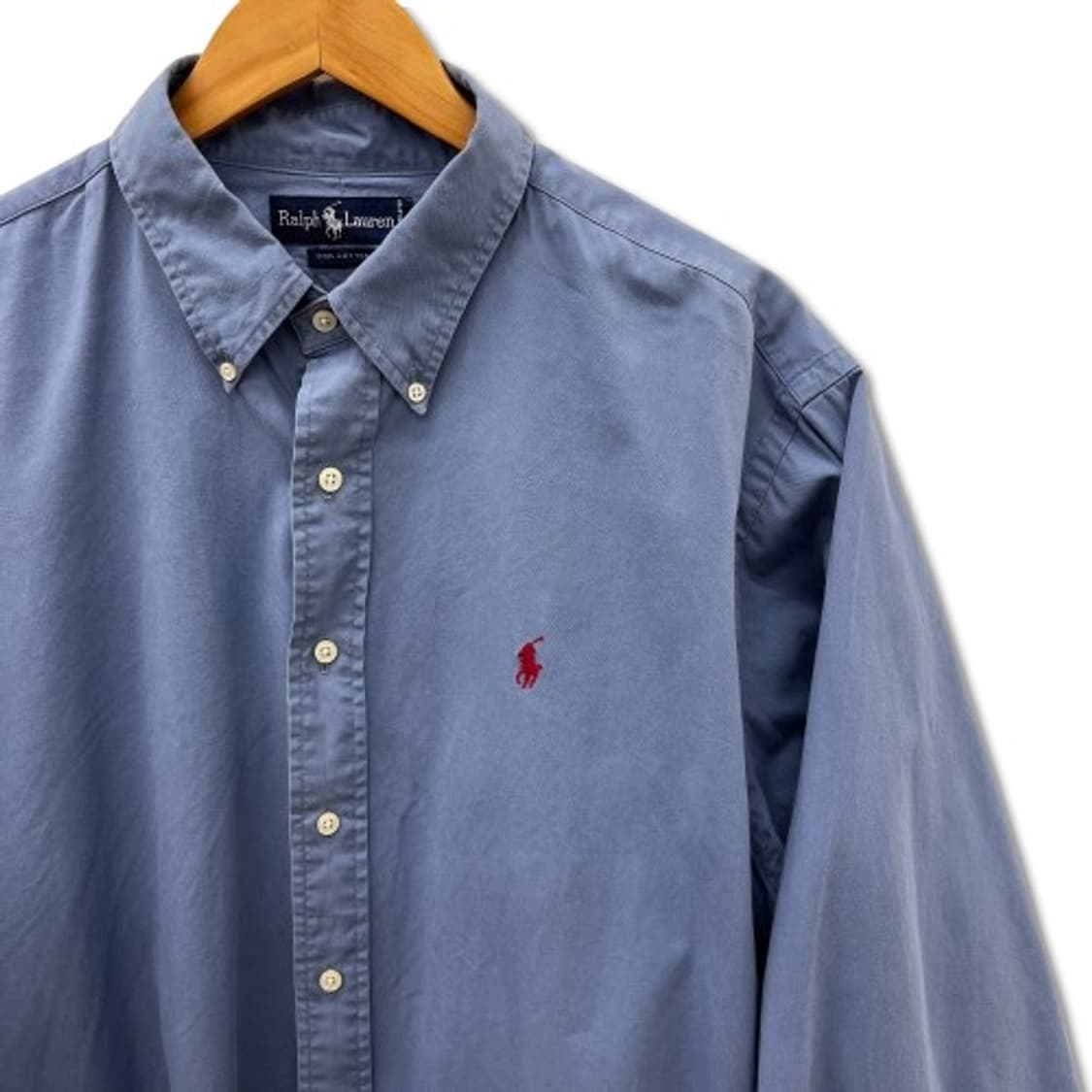 폴로 랄프로렌 옥스포드 버튼 다운 블루 셔츠 상품이미지4