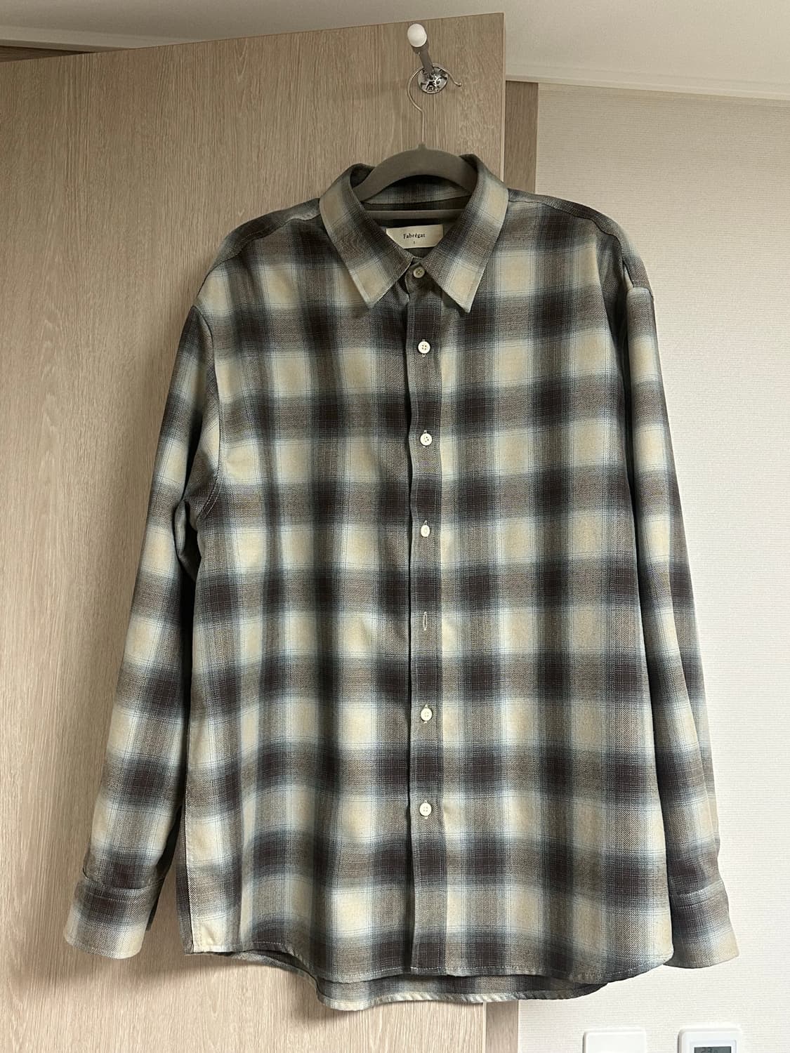 파브레가 모자이크 옴브레 체크 셔츠  상품이미지1