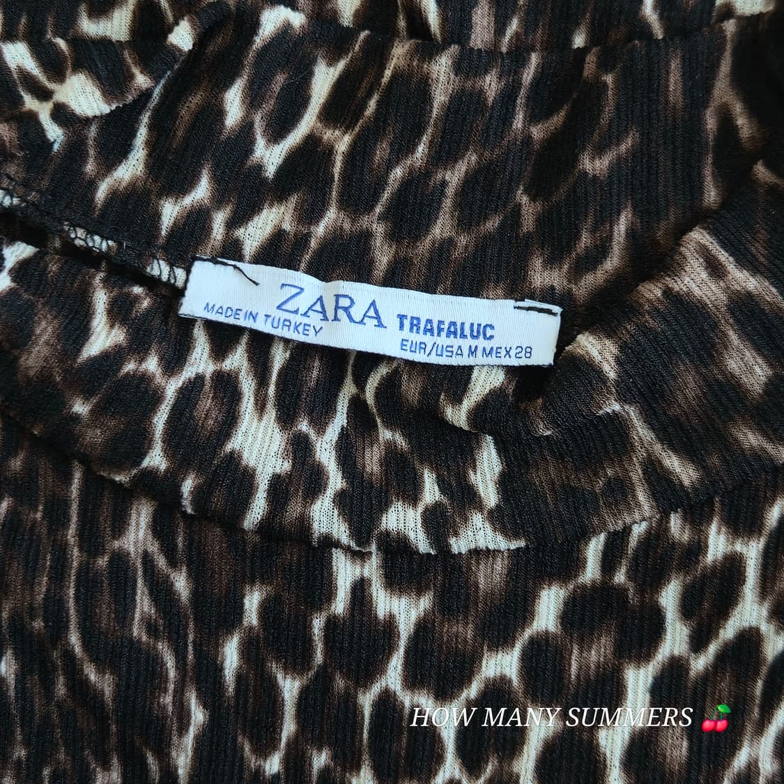 자라(ZARA) 호피 레오파드 반팔 티셔츠  상품이미지6