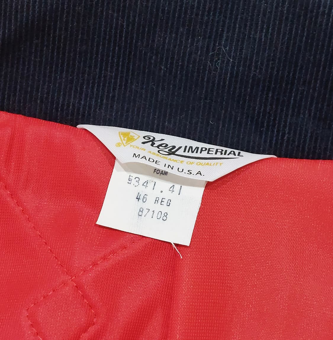 70s key 데님 하프벨트 워크자켓 46 (110) 데드스탁 상품이미지8