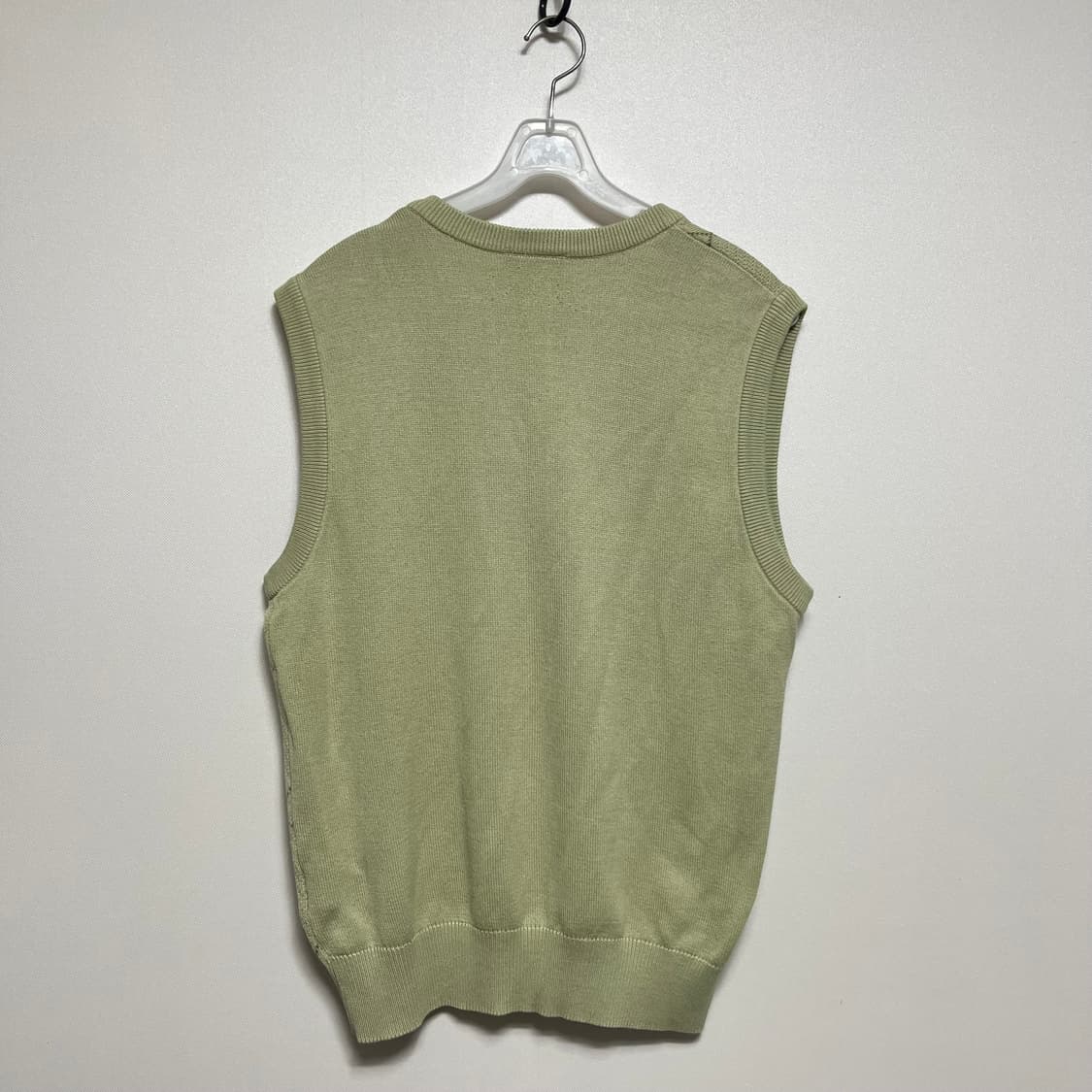 라코스테 아가일 니트 베스트 그린 95 상품이미지7