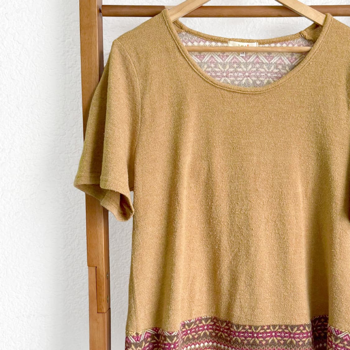 모리 패치워크 하프 티셔츠 상품이미지2