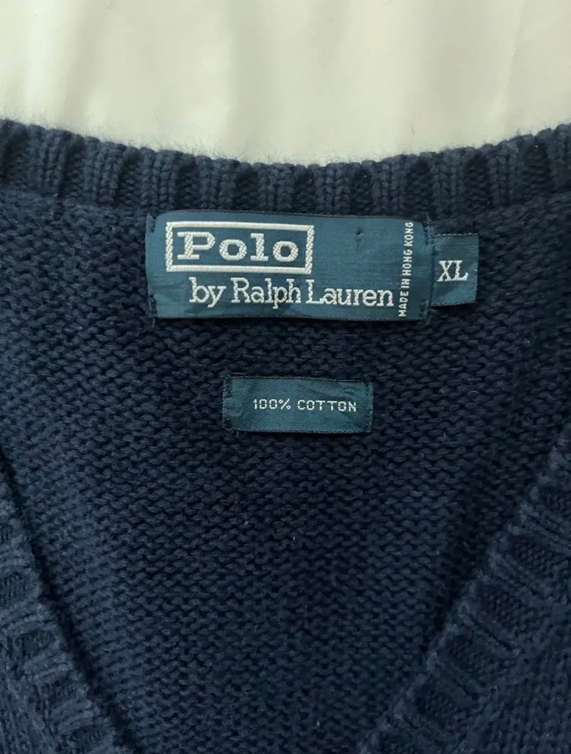 폴로 랄프로렌 정품 빅사이즈 네이비 니트 조끼 베스트 상품이미지3