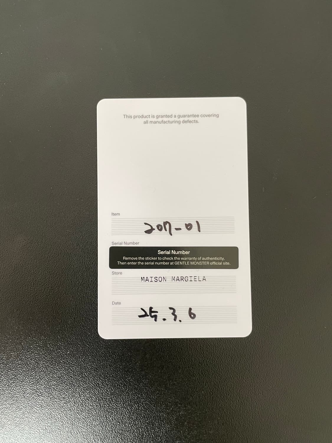 젠틀몬스터x메종 마르지엘라 mm207 선글라스 상품이미지3