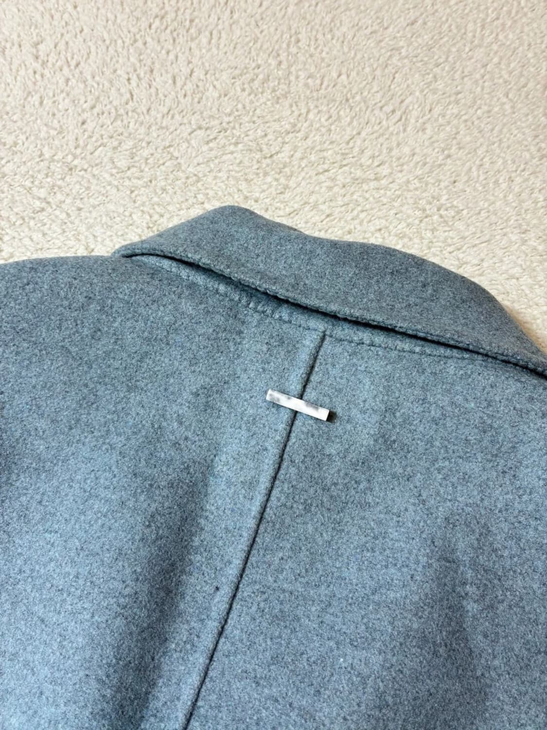 솔리드옴므 스카이블루 세미오버핏 핸드메이드 코트 PN7969 상품이미지5