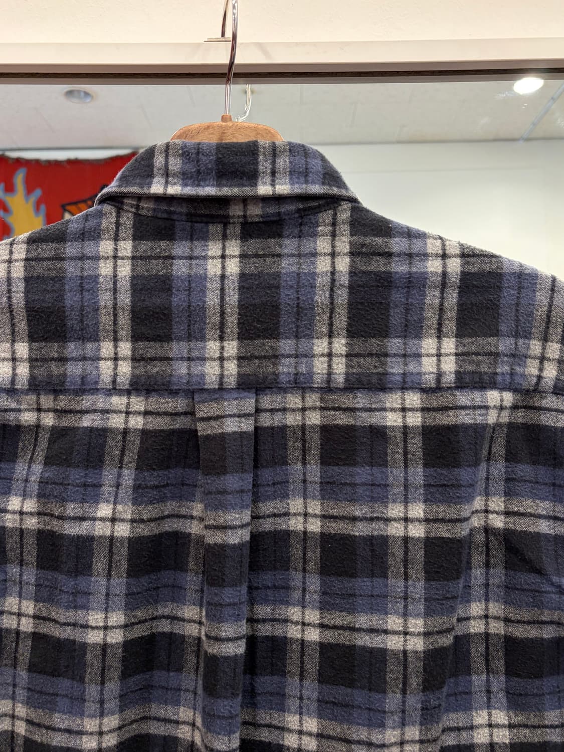 00s L.L.Bean 엘엘빈 헤비코튼 샤모아 플란넬 체크 셔츠 상품이미지6