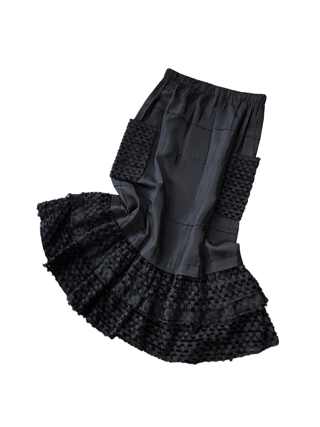 AD2006 Cupra Texture Patchwork Skirt 상품이미지1