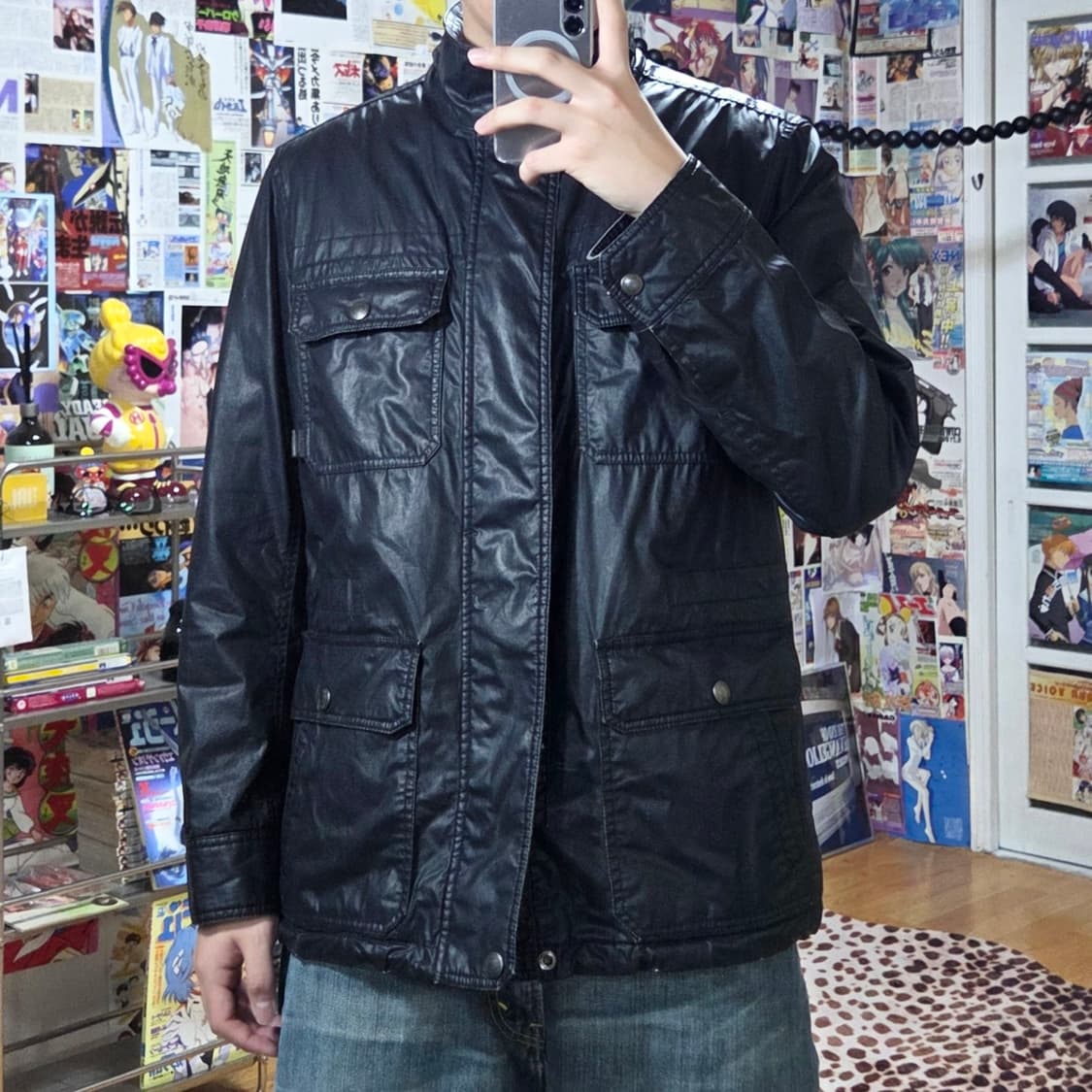 코치 왁스 코팅 밀리터리 필드 자켓 상품이미지1