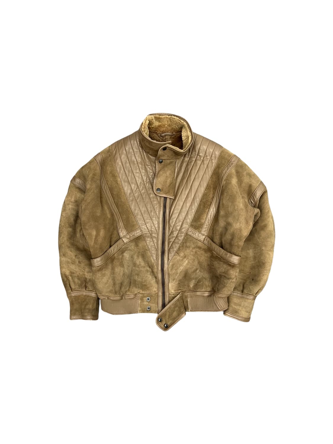 Vintage 무통 무스탕 봄버 상품이미지1