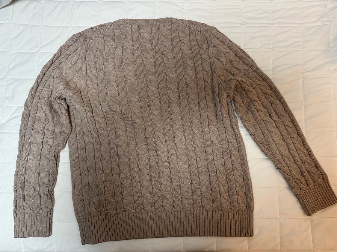 폴로 랄프로렌 케이블니트 네추럴 브라운 L 상품이미지2