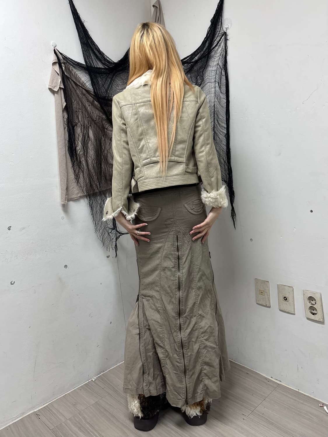 [00s] Fur Trimming Side Zip Detail Jacke 상품이미지10