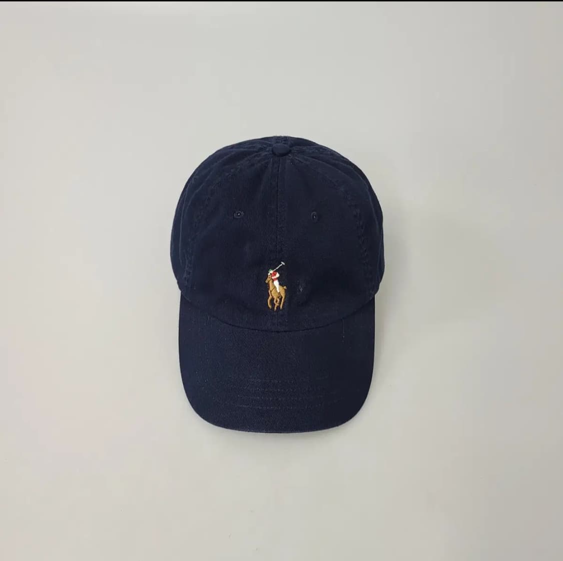 폴로 멀티로고 코튼 볼캡 네이비 OS 상품이미지4