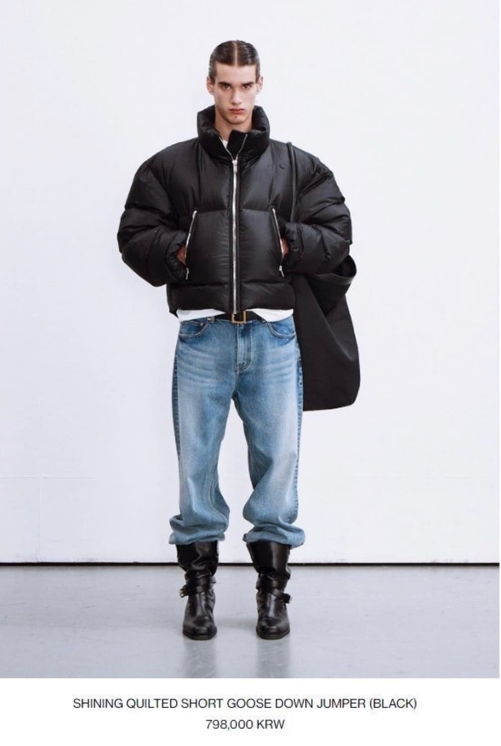 렉토 샤이닝 퀄티드 구스 다운 점퍼 패딩 23FW 상품이미지1