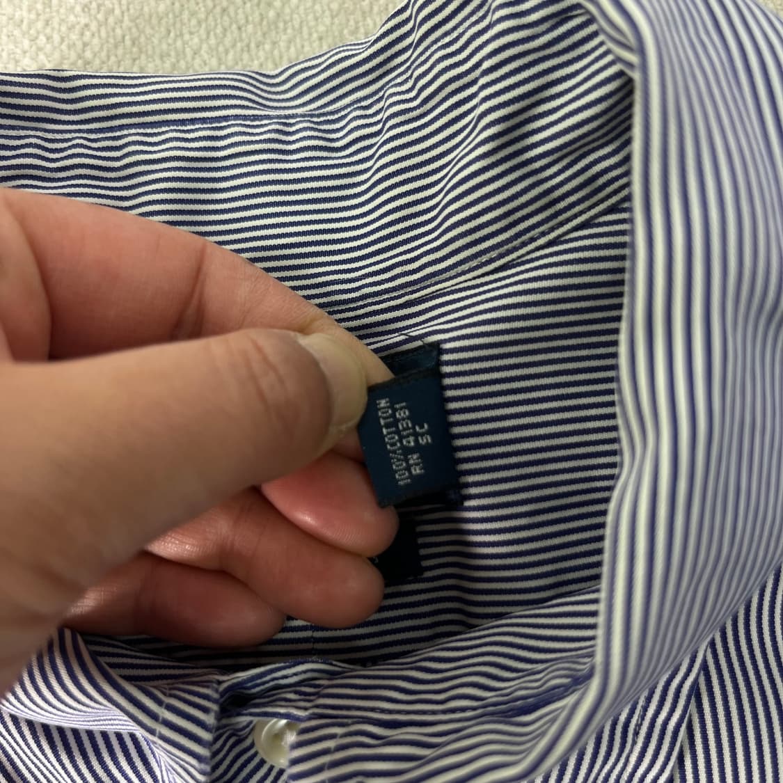 100 폴로랄프로렌 스트라이프 코튼 셔츠 상품이미지5