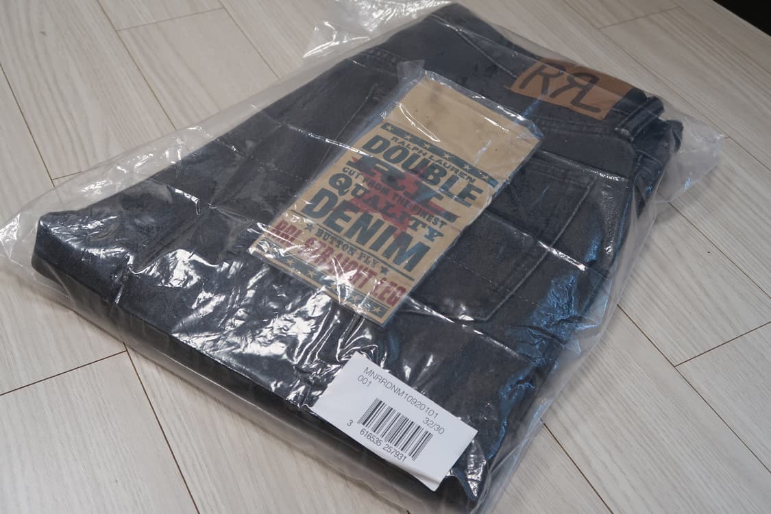 (32/30)RRL 더블알엘 스트레이트 흑청 데님 상품이미지3