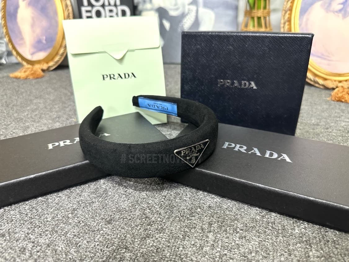 프라다 헤어밴드 블랙 상품이미지9