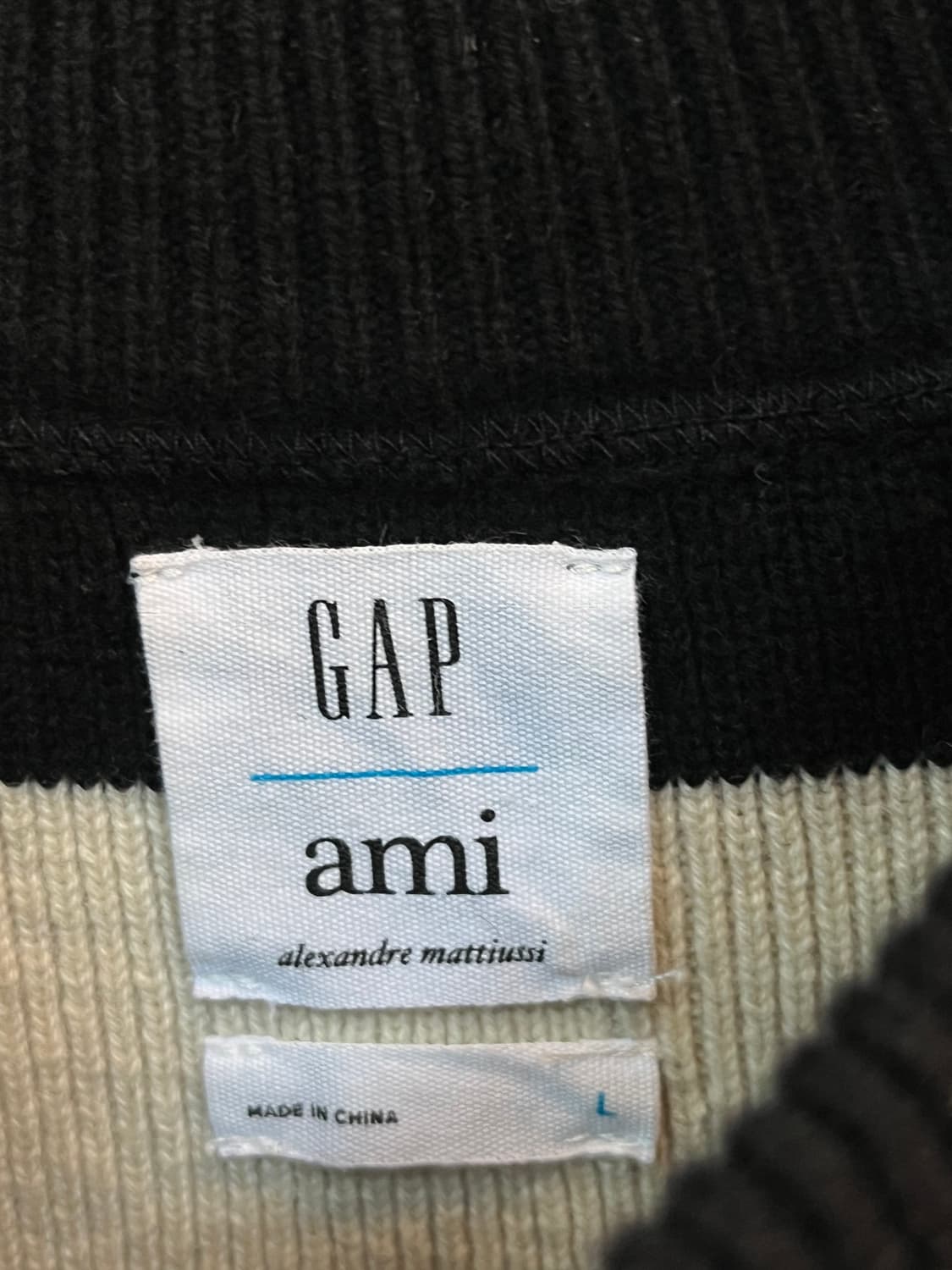 Gap X Ami 스트라이프 울 캐시미어 혼방 니트 스웨터 L 상품이미지2