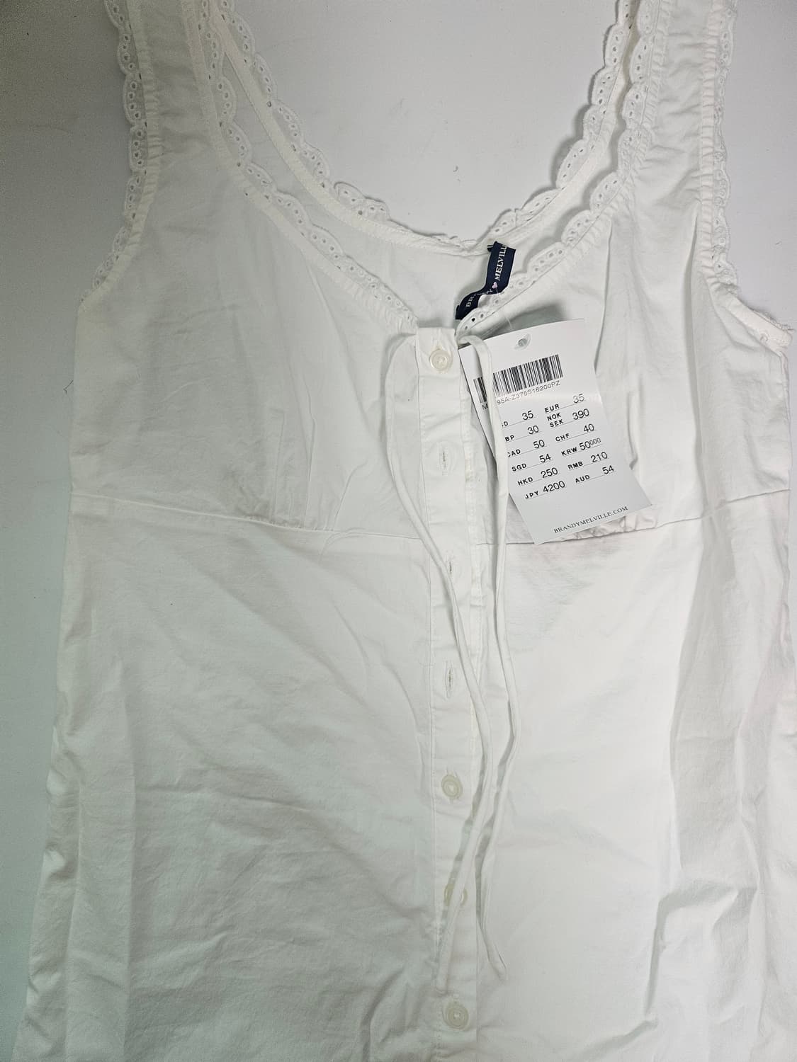 브랜디멜빌 화이트 셔츠 미니 원피스 블라우스  상품이미지1