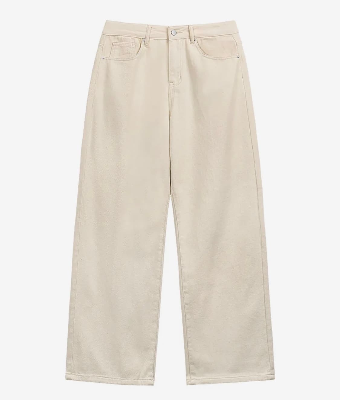 유지라이프) 봄에제격!!!오트밀? 아이보리  와이드 데님 XS 무신사 팬 상품이미지1