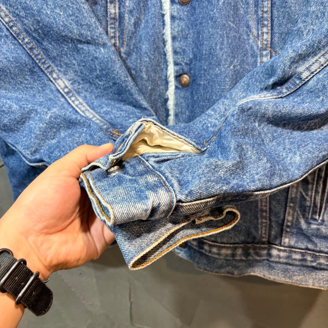[M] LEVI's 리바이스 USA 빈티지 데님 쉐르파 자켓 상품이미지3