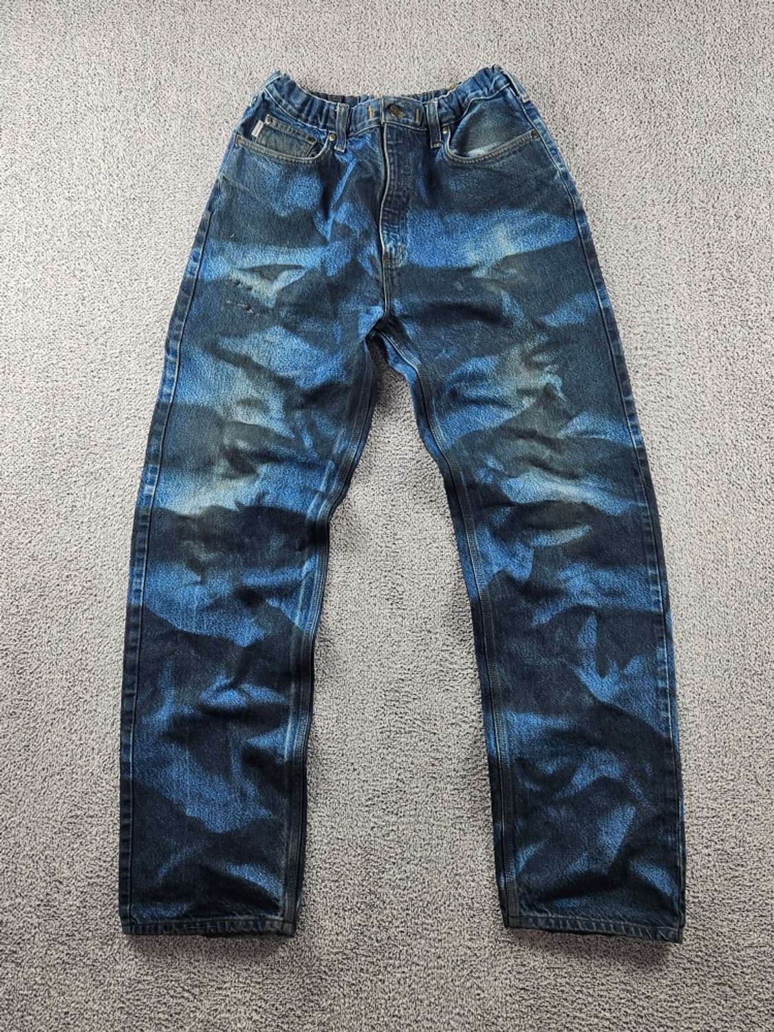 칼하트 밴딩 다잉 워시드 커스텀 데님 팬츠 (36X36추정)/ 11043 상품이미지2