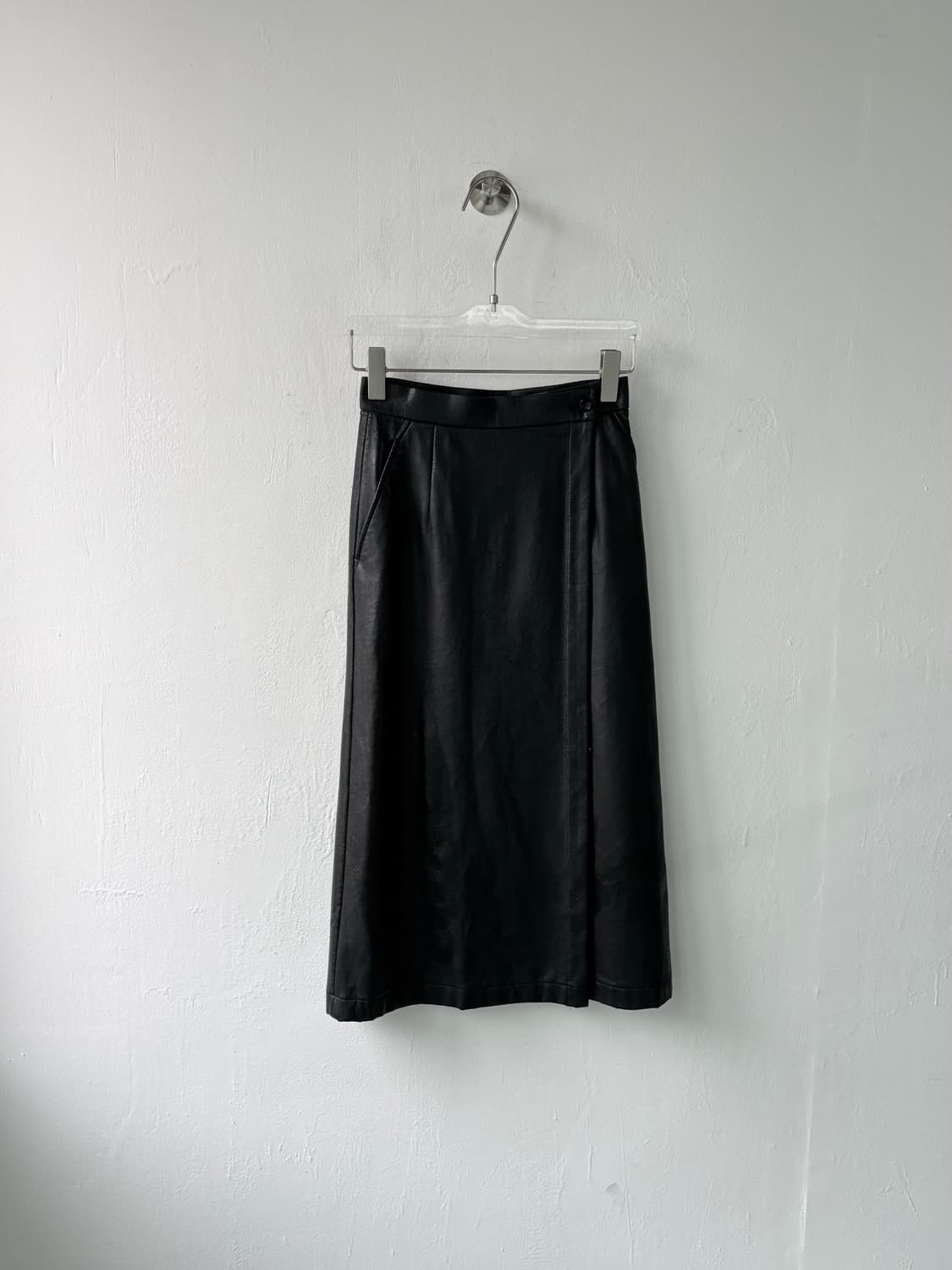 꼼데가르송 트리콧 1996AW 레이가와쿠보 레더 스커트 상품이미지5