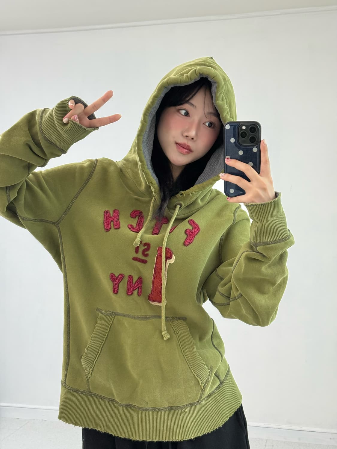 아베크롬비 카키 후드티 상품이미지4