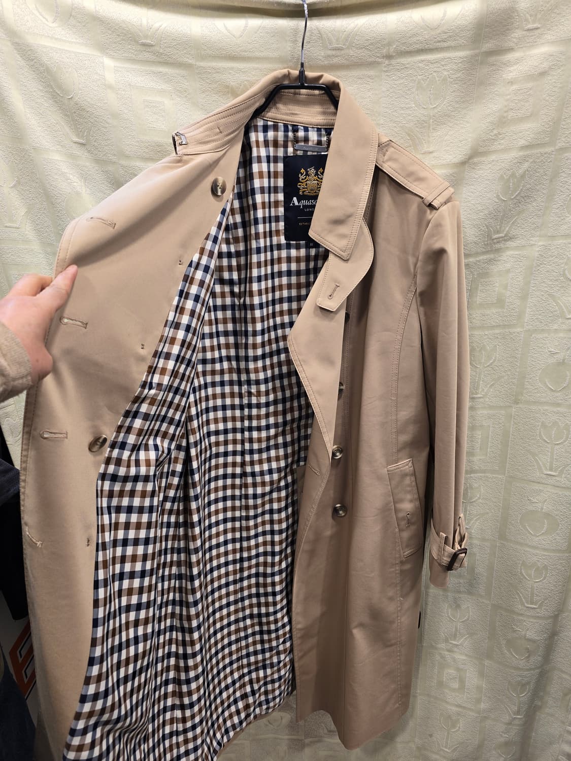 거의새거) Aquascutum 아쿠아스큐텀 트렌치 코트 88(105) 상품이미지8