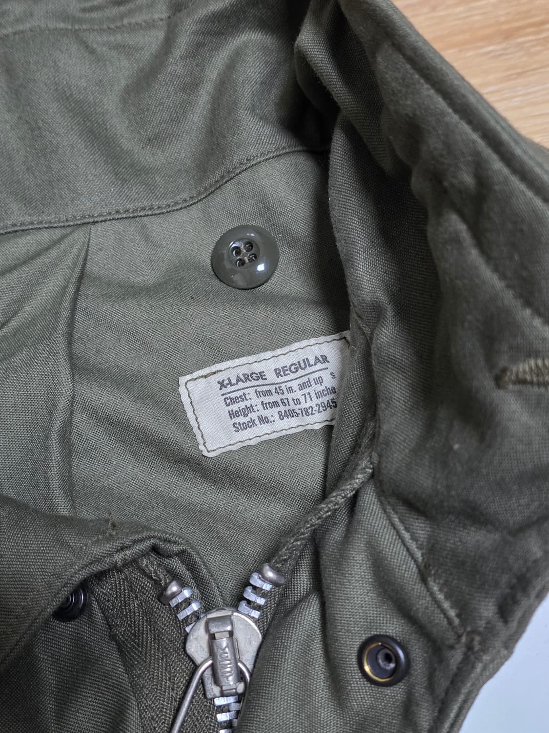 XL 택포80만)리얼맥코이 1st M65필드자켓(견장X) 상품이미지3