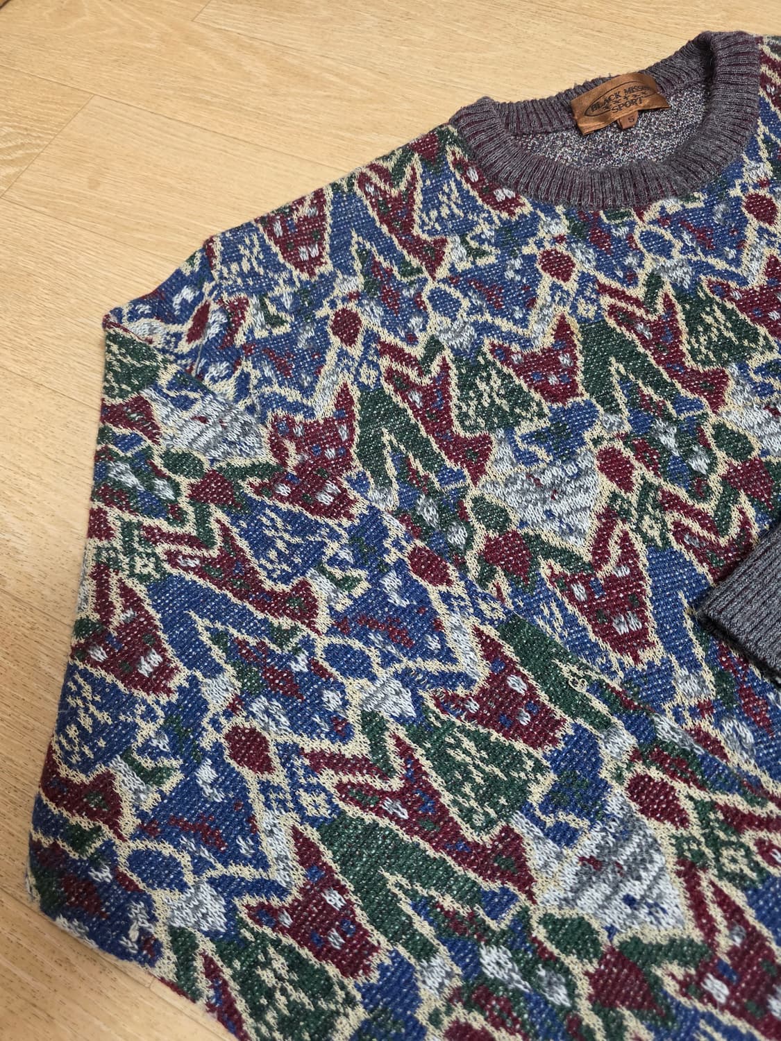 블랙 미쏘니 스포츠 빈티지 울 니트 상품이미지4