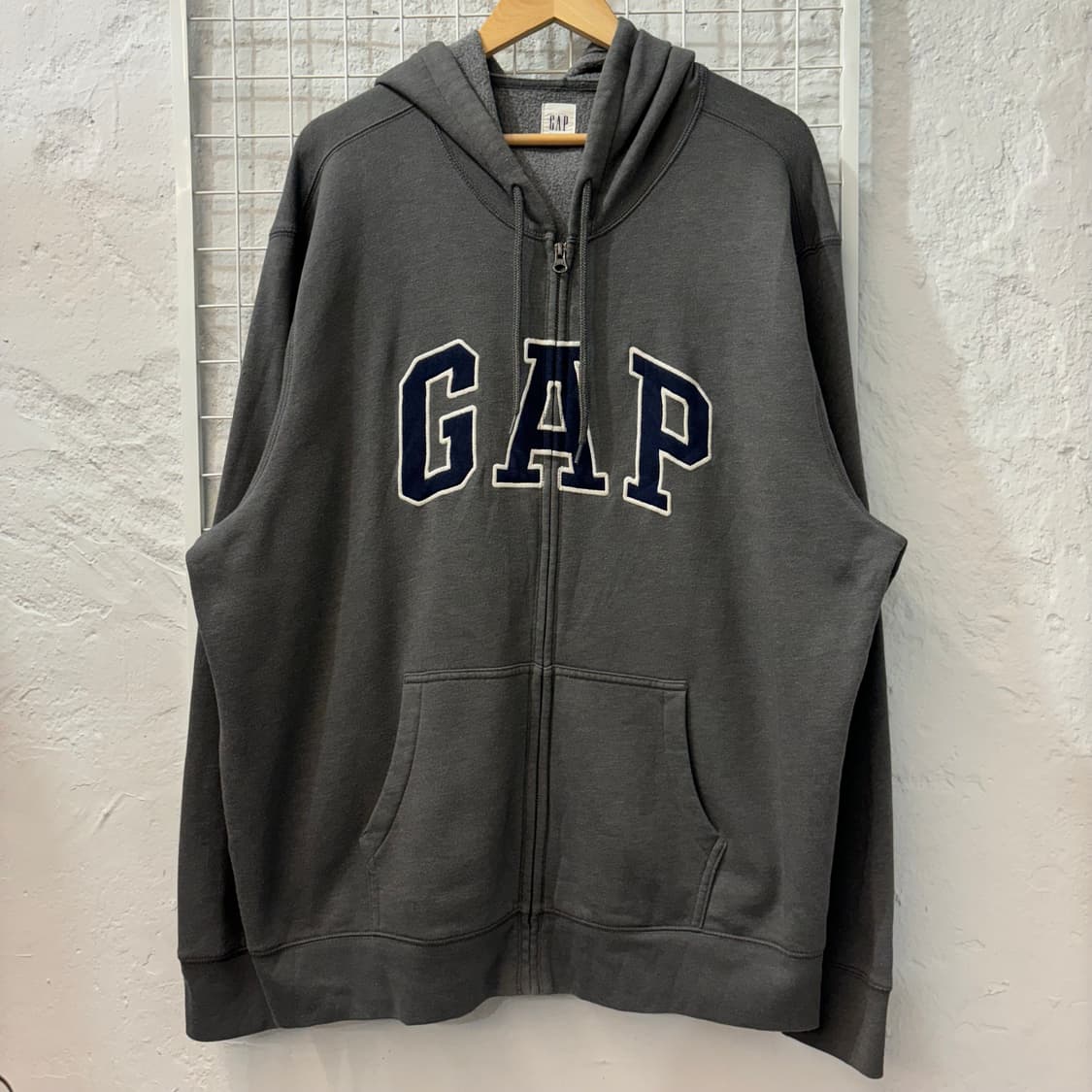 GAP 갭 y2k 차콜 후드집업 2XL 상품이미지1