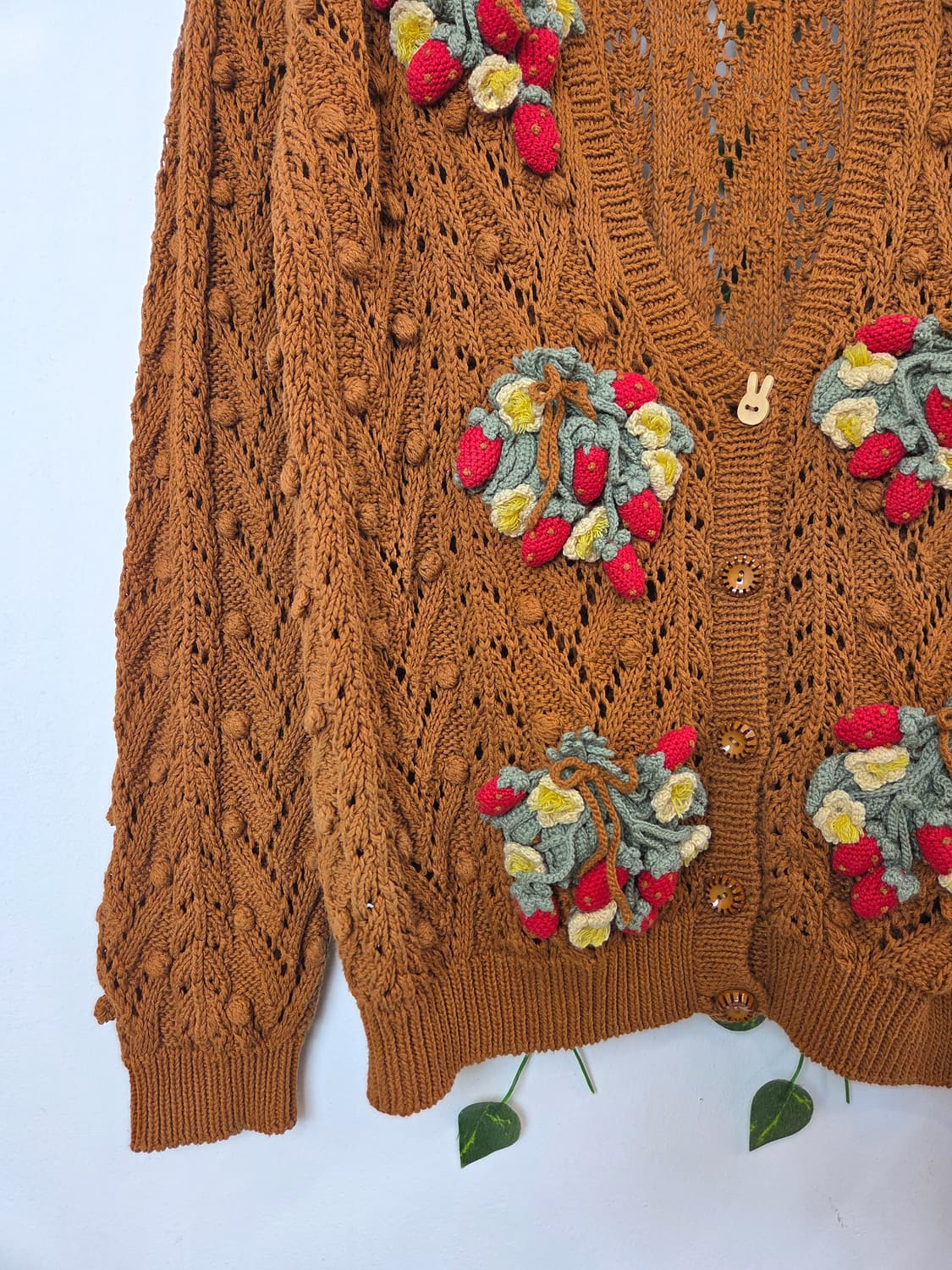 PINK HOUSE 딸기 꽃다발 가디건 상품이미지3