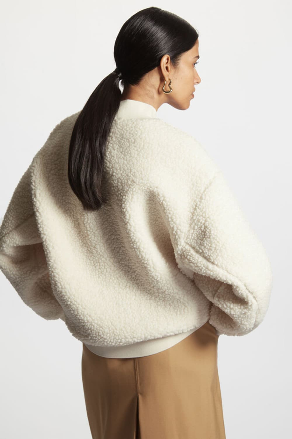 코스 모크넥 테디 스웻셔츠 / 여성 맨투맨 / 여성 니트  상품이미지2