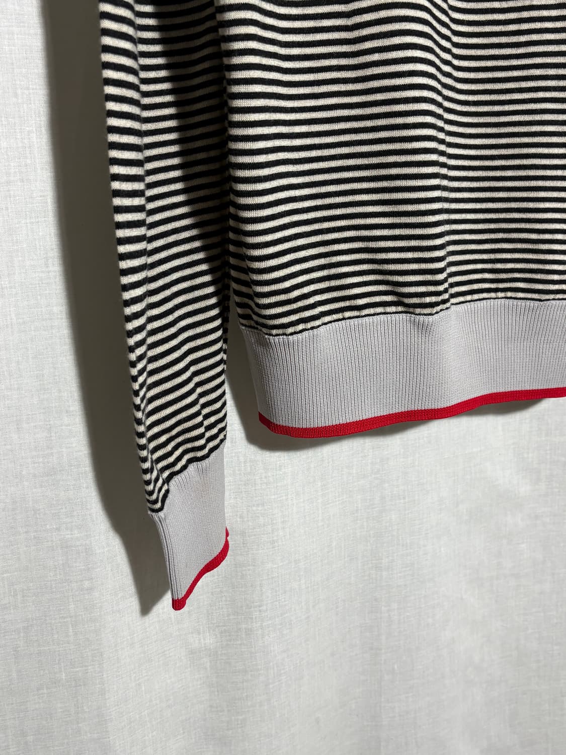 (W) [M] 메종 마르지엘라 스트라이프 하이넥 니트 상품이미지4