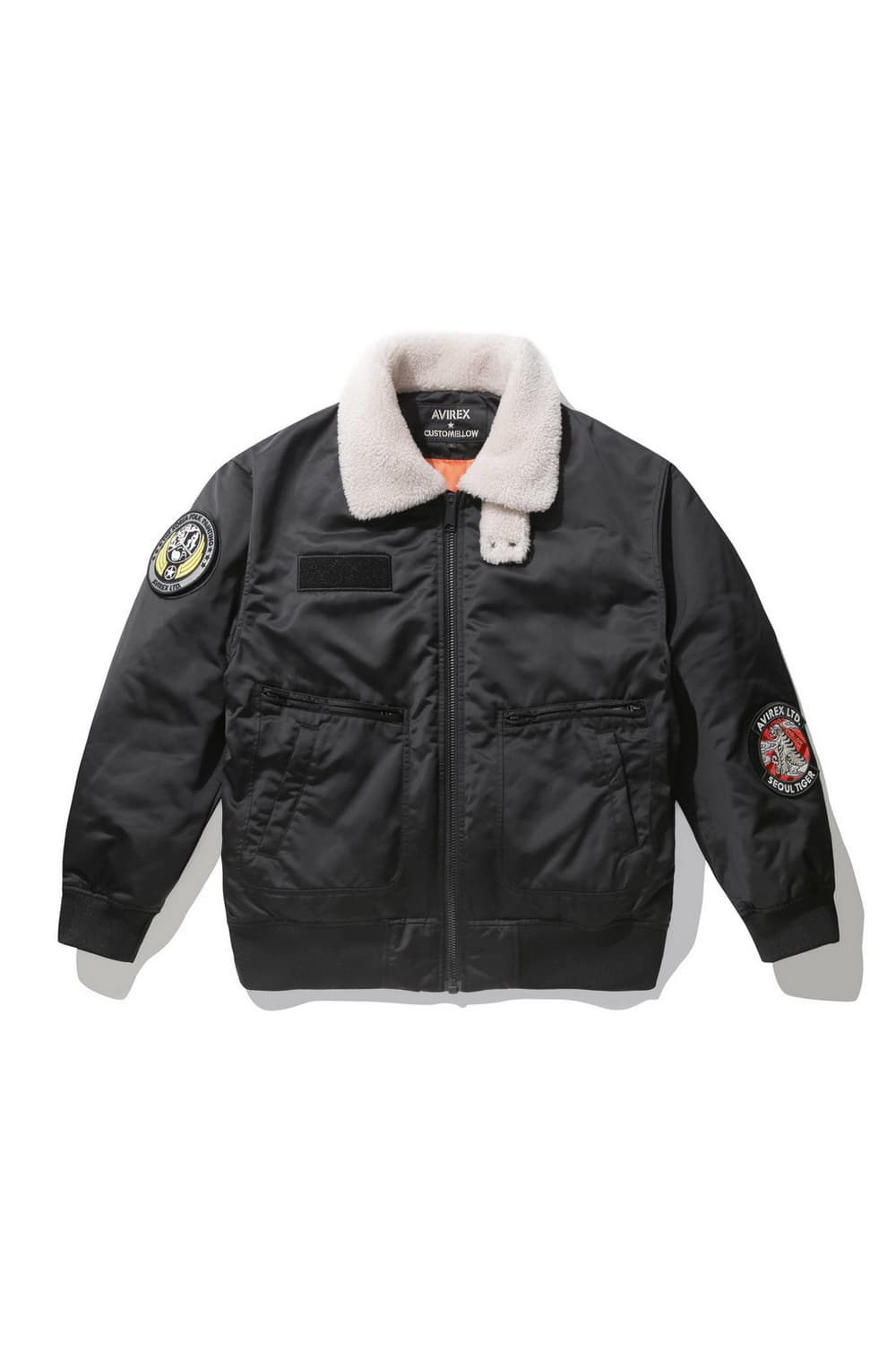 아비렉스x커스텀멜로우 B-15 구스다운 항공 점퍼 패딩 상품이미지1
