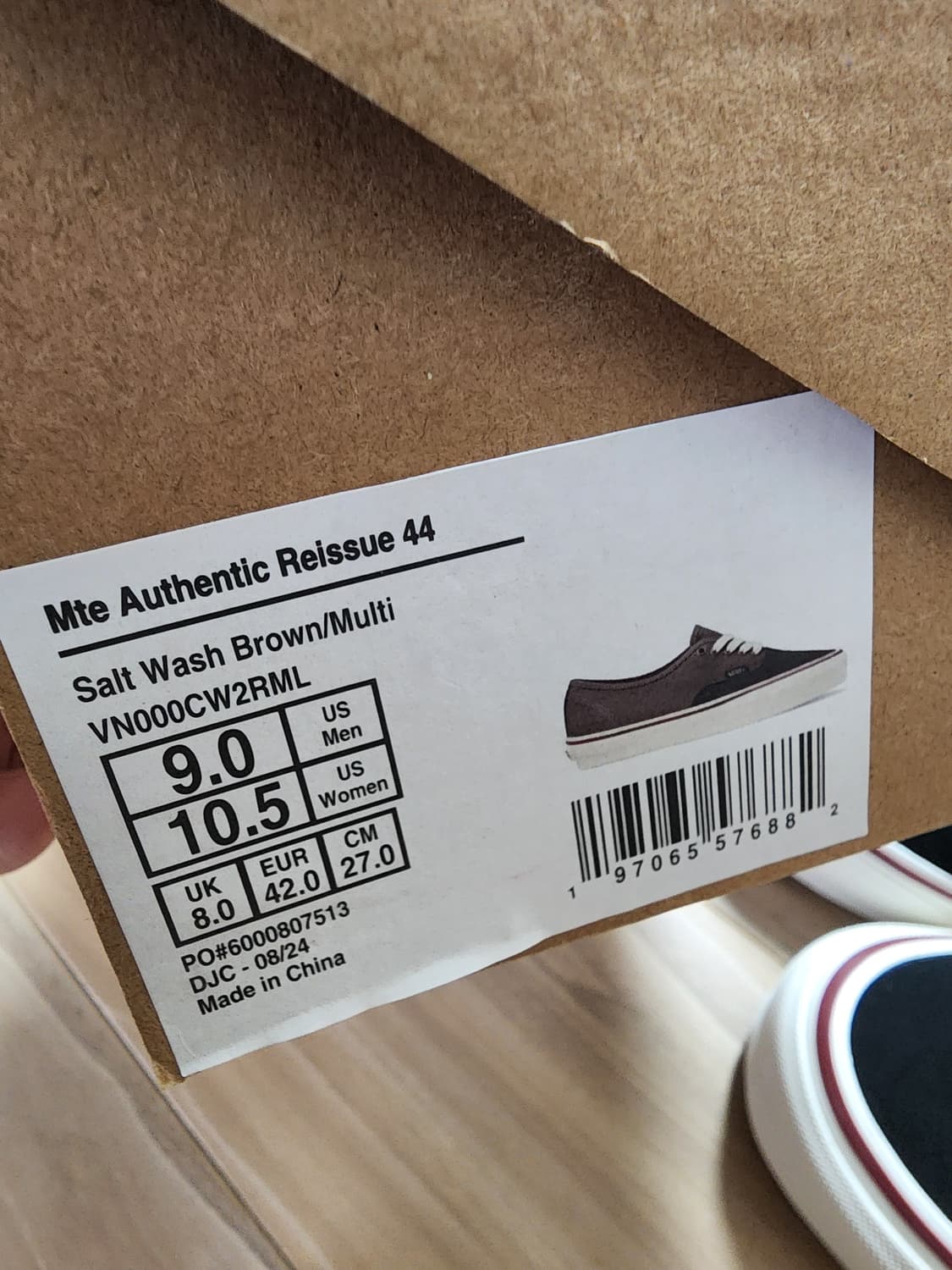 반스MTE어센틱리이슈44스니커즈신발브라운270 상품이미지5