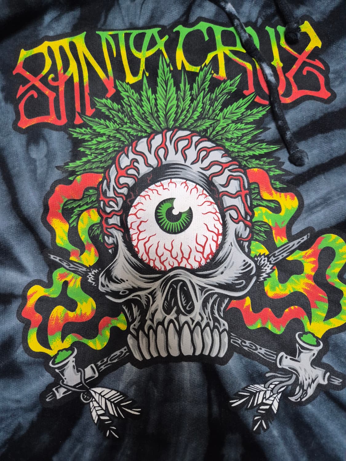 정품 산타크루즈 타이다이 후드 상품이미지2