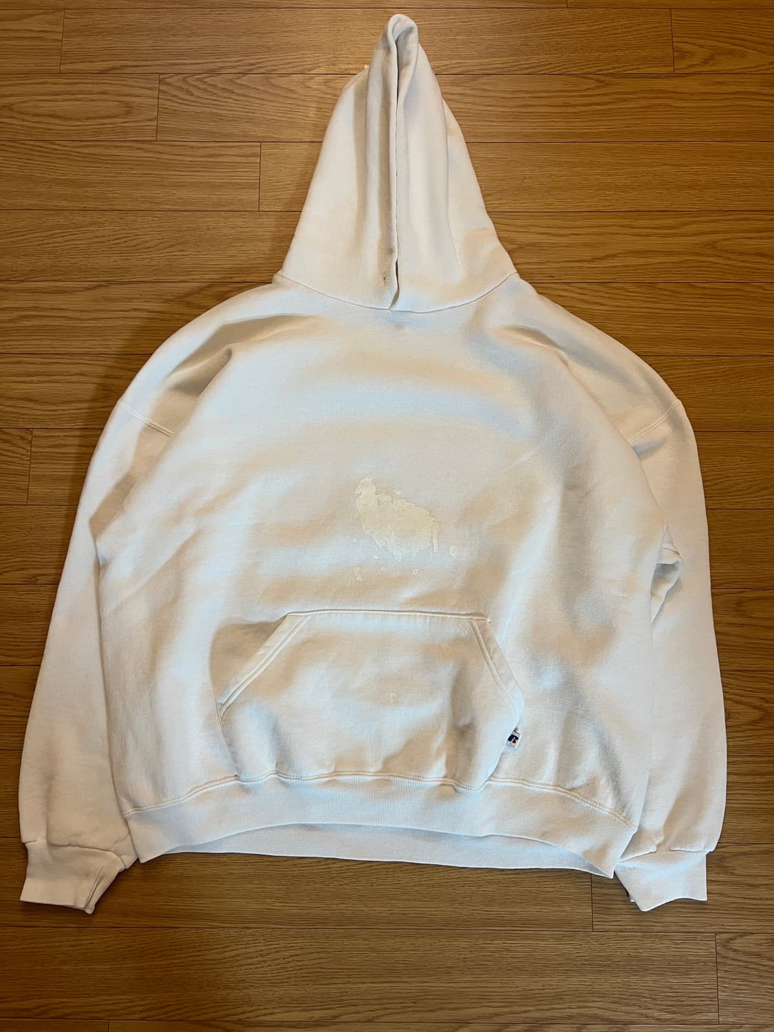 90s 러셀 빈티지 후드 화이트 XXL 상품이미지2