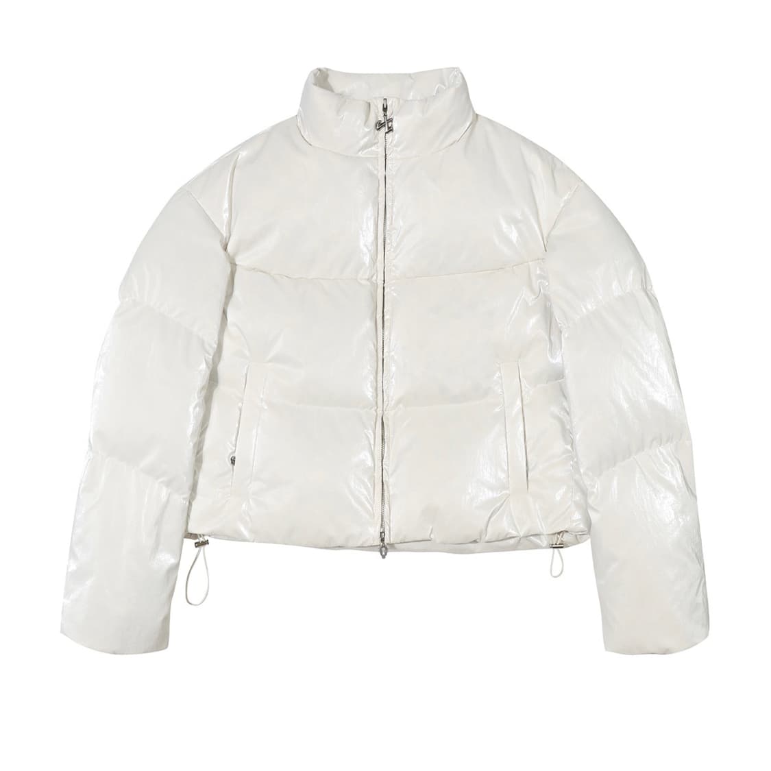 Yeel 와이이이엘 글로시 패딩 자켓 아이보리 상품이미지3