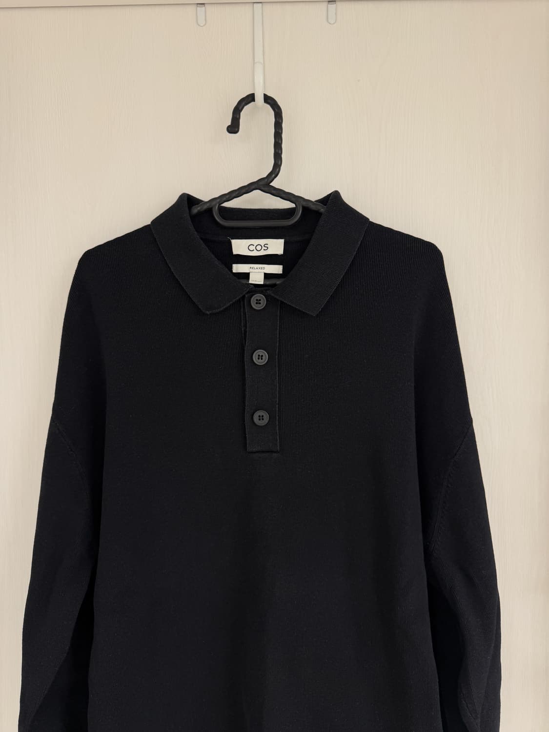 Cos 코스 남성 카라니트 블랙 M 상품이미지1