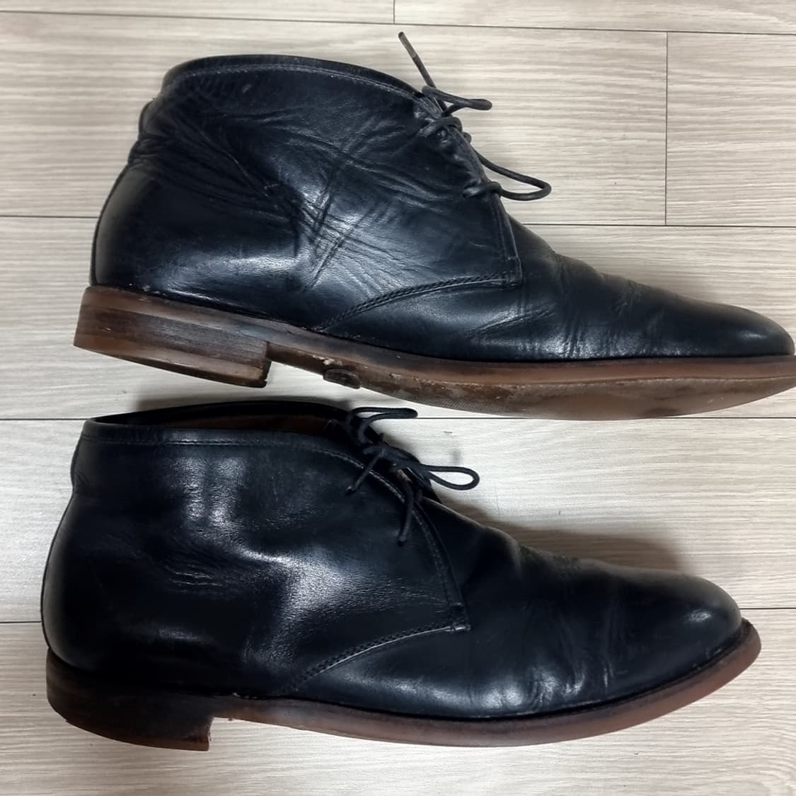 폴로 랄프로렌 블랙 가죽 남성 추카부츠(280) 상품이미지10