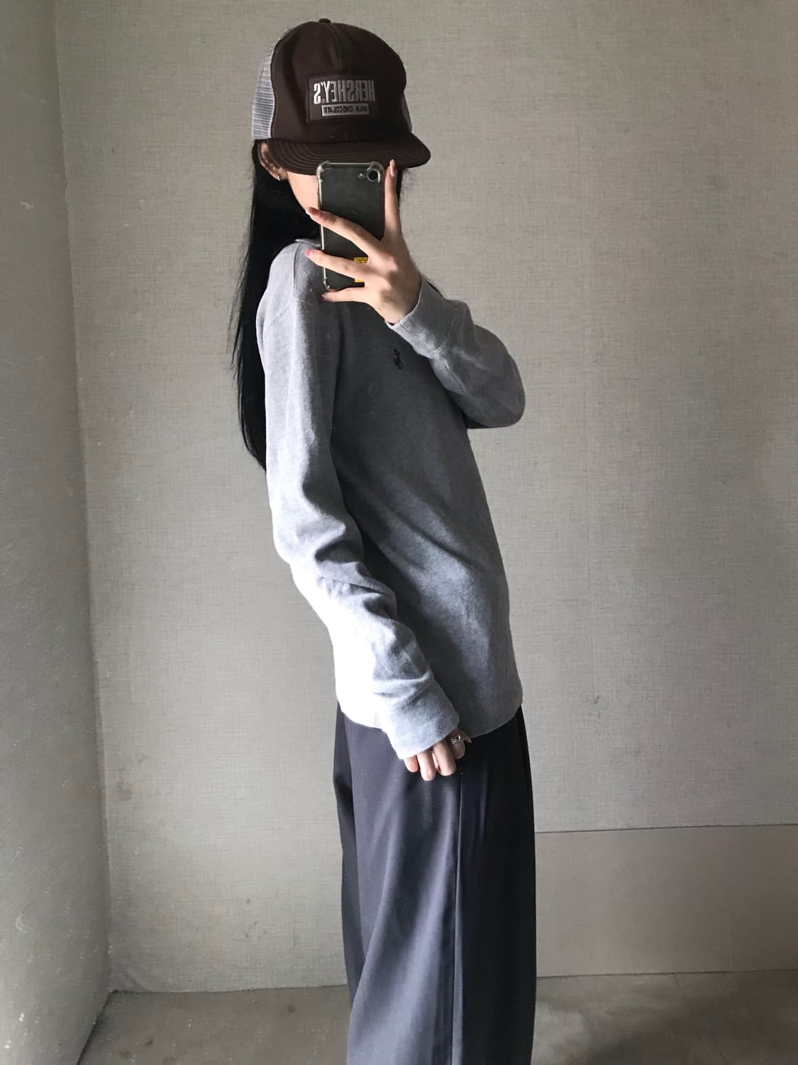 폴로 그레이 반집업 상품이미지2