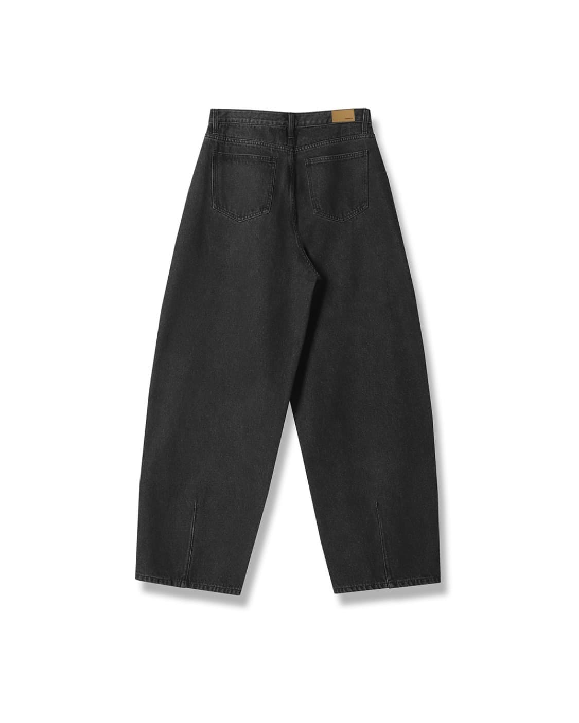 어반드레스 비아스 핀턱 데님 팬츠 블랙 상품이미지2