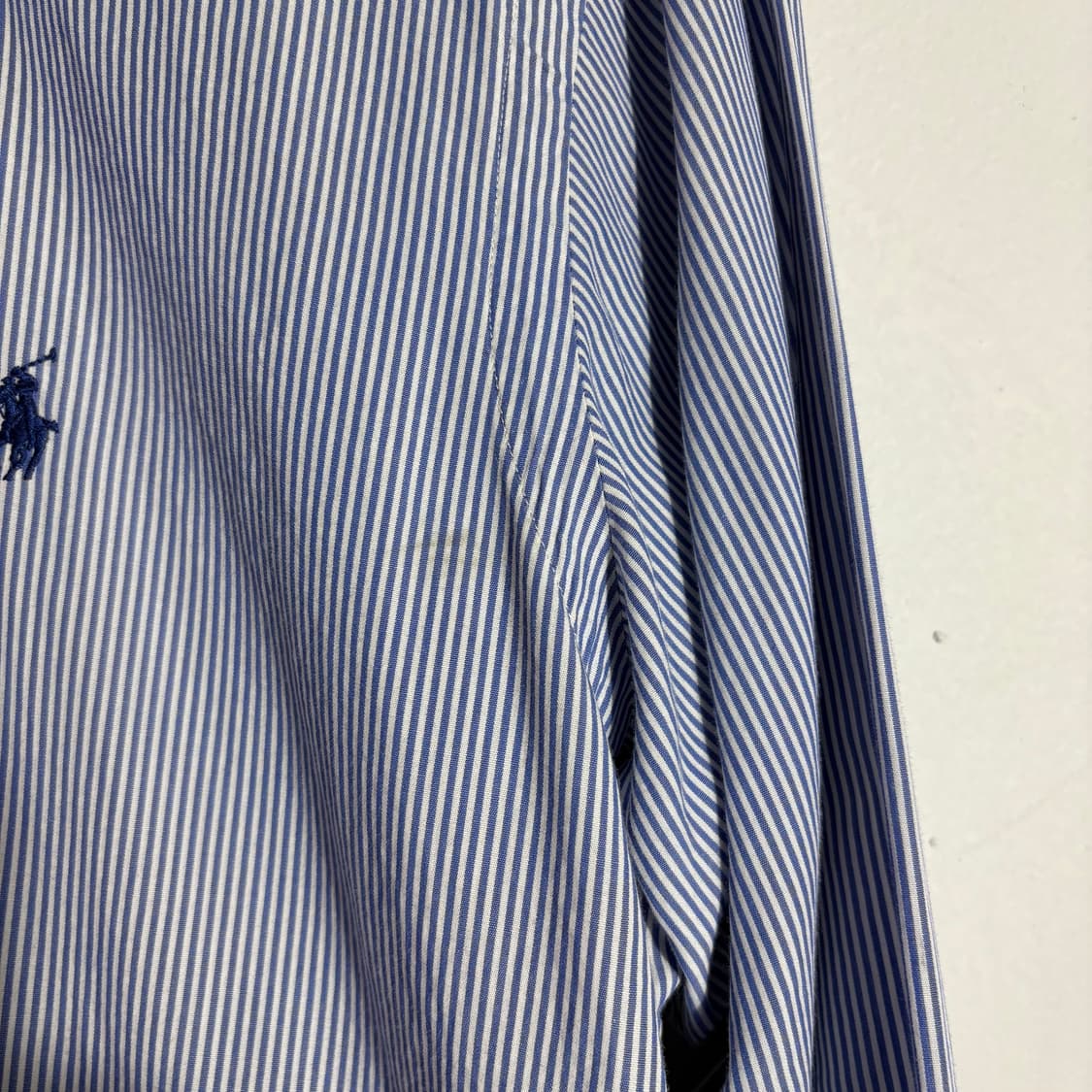 폴로 랄프로렌 빈티지 블루 핀스트라이프 버튼다운 셔츠 (무료배송) 상품이미지3