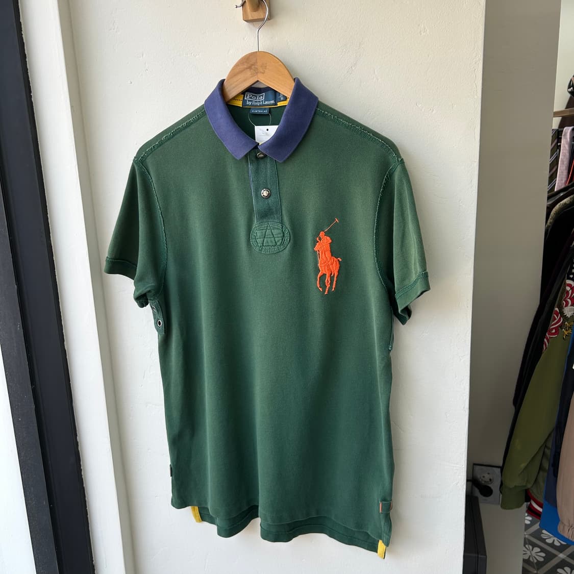 폴로 랄프로렌 그린 빅포니 반팔 럭비티 카라티  상품이미지2