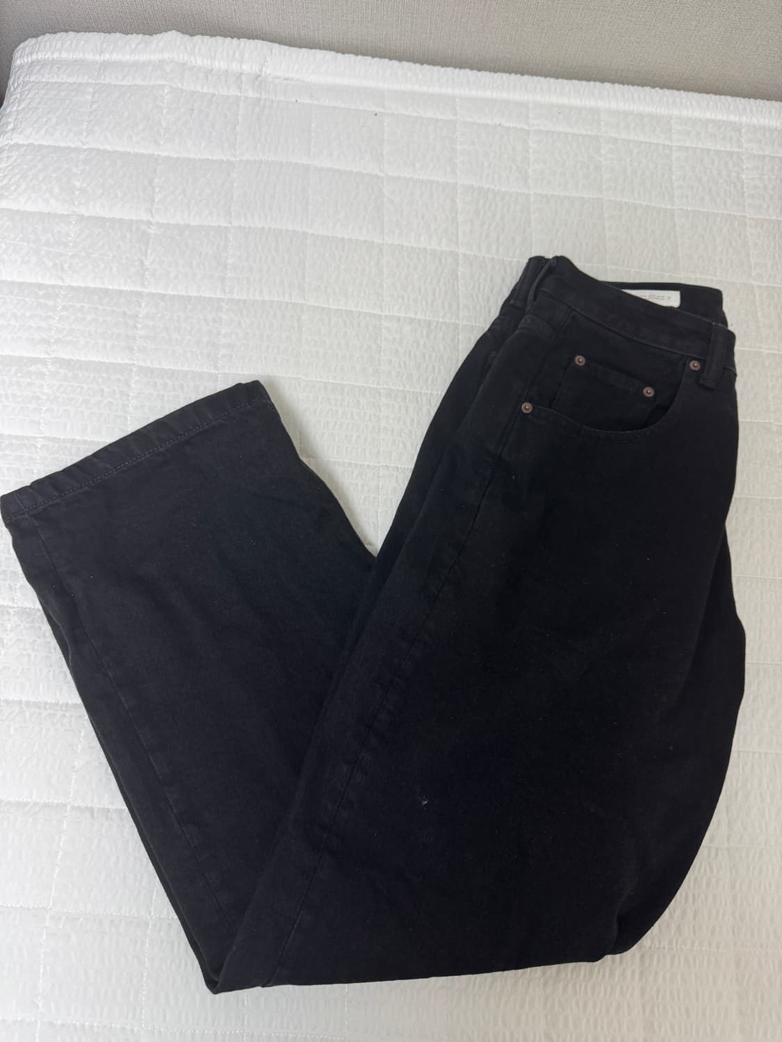자라 zara 배기 데님 블랙 eu 40  상품이미지1