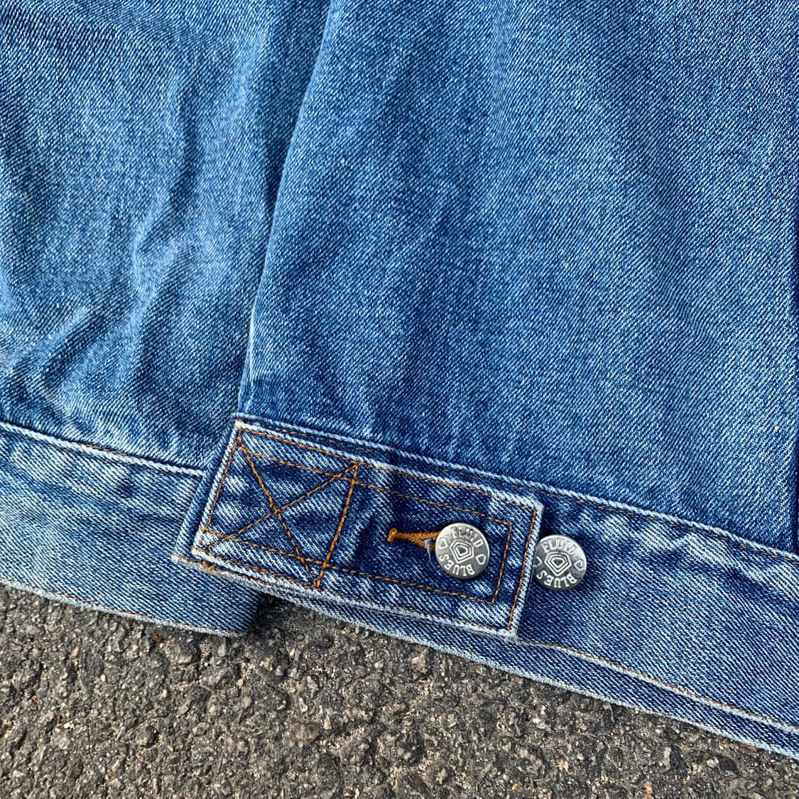 90s 아메리칸 빈티지 FLUID BLUES 데님 자켓 청자켓 XL 상품이미지6