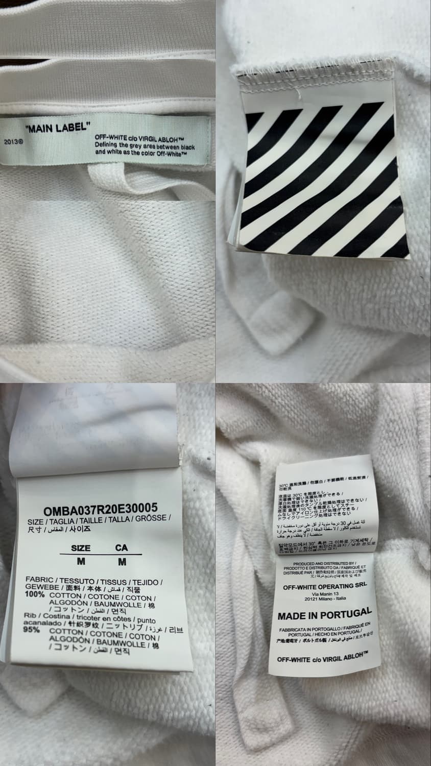 오프화이트 드리핑 애로우 인콤피우토 스웨트셔츠 상품이미지10