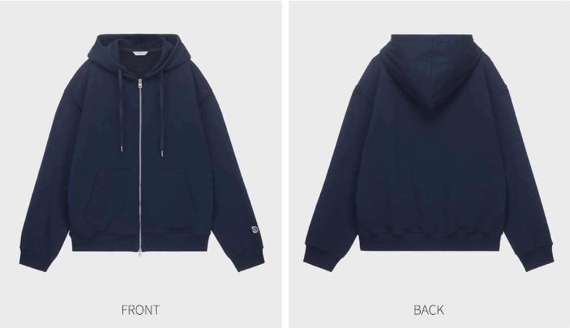 마인드브릿지 네이비 후드집업 95 상품이미지2