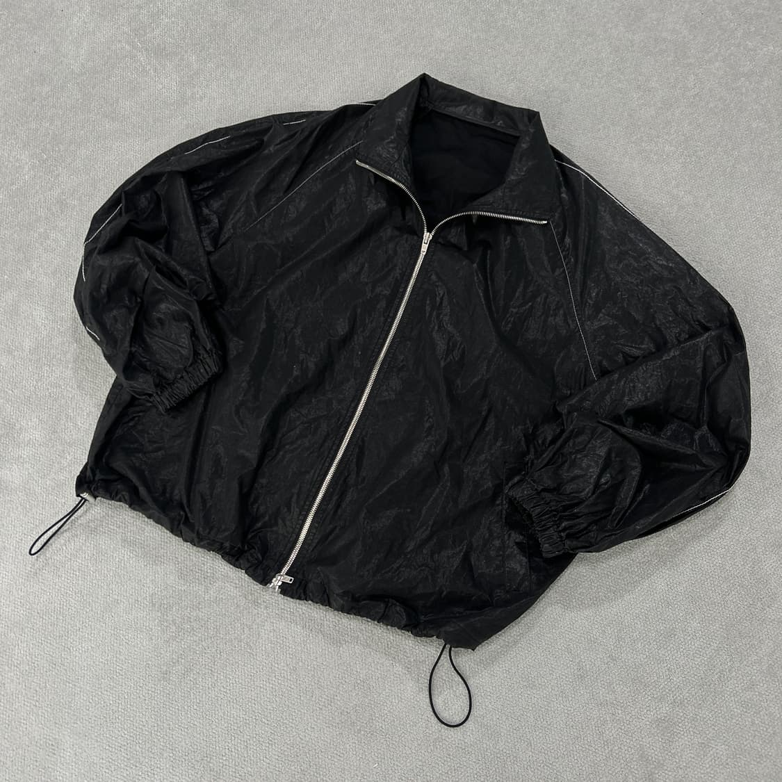 마뗑킴 블랙 윈드브레이커 m 상품이미지1